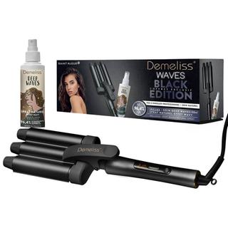 Επαγγελματικό Ψηφιακό Τριπλό Ψαλίδι Saint Algue Demeliss Waves Black Edition 28mm