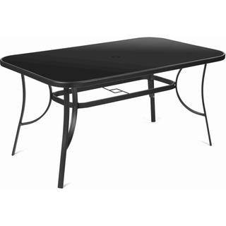 Τραπέζι με μαύρο σκληρυμένο γυαλί FDZN 5030
