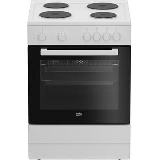 Beko Κουζίνα 66lt με Εμαγιέ Εστίες Π60εκ. Λευκή FSM66002GW