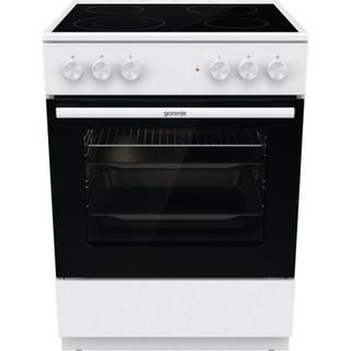 Gorenje GEC6A41WC Κουζίνα 71lt με Κεραμικές Εστίες Π60εκ. Λευκή