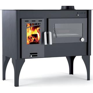 Thermogatz GS 10 Oven Χαλύβδινη Ξυλόσομπα με Φούρνο 10.5kW 