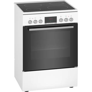 Bosch Κεραμική Κουζίνα HKR390020  A Λευκή