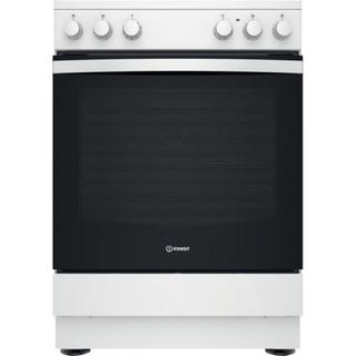 Indesit IS67V5KCW/E Κουζίνα 69lt με Κεραμικές Εστίες Π60εκ. Λευκή